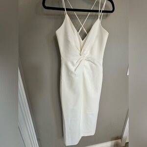 NWT Cinq à Sept Melby midi dress in Ivory size 2